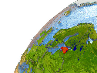 Image showing Estonia on Earth
