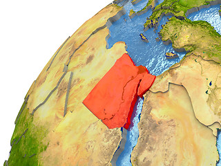 Image showing Egypt on Earth