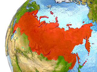 Image showing Russia on Earth