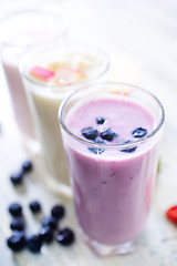 Image showing yogurt with berries