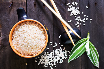 Image showing raw rice