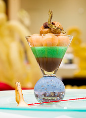 Image showing Chocolate Kiwi Mousse