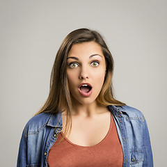 Image showing Surprised woman