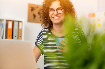 Image showing Coffee break at work