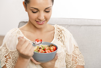 Image showing Eating healthy