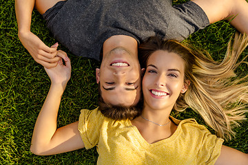 Image showing The joy of being in love