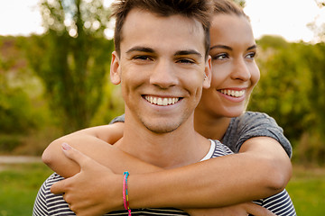 Image showing Enjoying a lovely day together