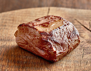 Image showing Deer meat steak