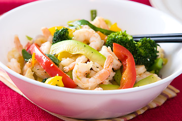 Image showing Shrimp and Vegetable Salad