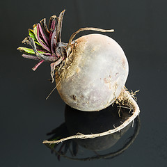 Image showing Three farm fresh raw beetroot