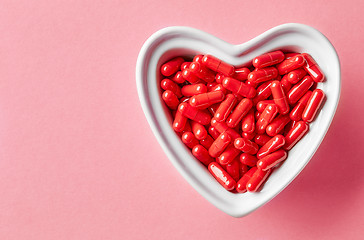 Image showing bowl of medicine pills