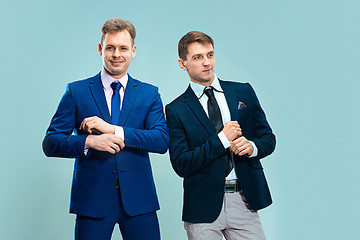 Image showing Portrait of handsome and elegant business men