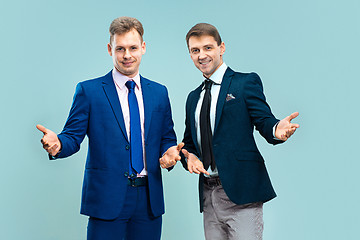 Image showing Portrait of handsome and elegant business men