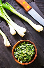 Image showing green onion