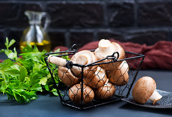 Image showing raw mushroom