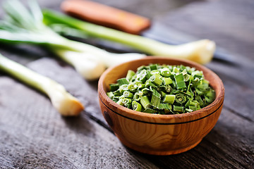 Image showing green onion