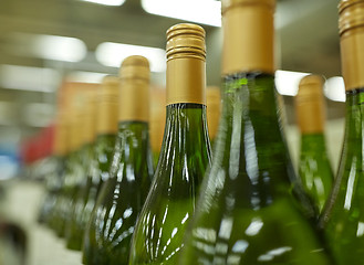 Image showing close up of bottles at liquor store