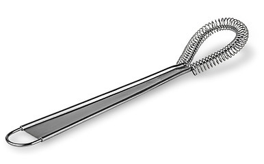 Image showing Stainless kitchen whisk horizontal