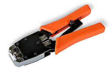 Image showing Crimping pliers for twisted pair