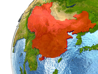 Image showing China on Earth