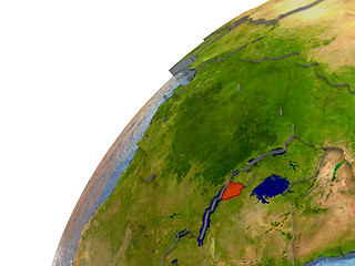 Image showing Burundi on Earth