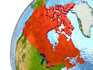 Image showing Canada on Earth