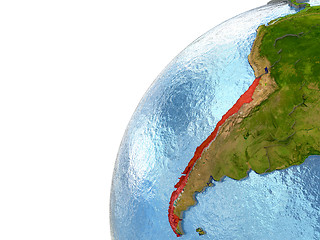 Image showing Chile on Earth