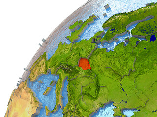 Image showing Czech republic on Earth