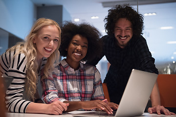 Image showing Multiethnic startup business team on meeting