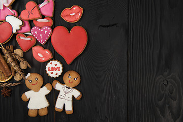 Image showing Gingerbreads for Valentines Day