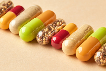 Image showing medicine pills macro