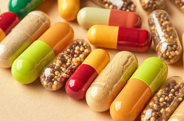 Image showing medicine pills macro