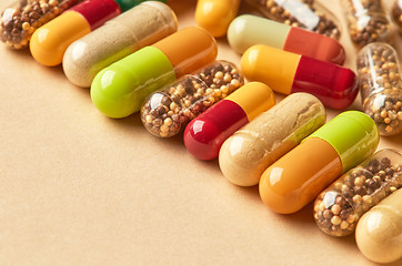 Image showing medicine pills macro