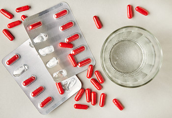 Image showing red medicine pills