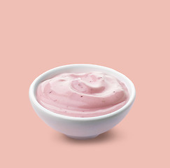 Image showing bowl of yogurt