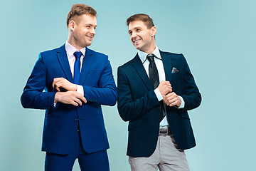 Image showing Portrait of handsome and elegant business men