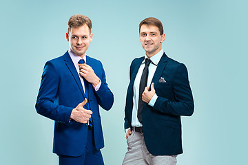 Image showing Portrait of handsome and elegant business men