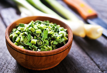 Image showing green onion