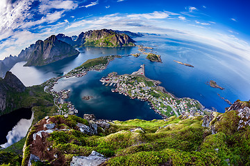 Image showing Lofoten archipelago Fisheye lens