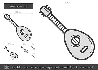 Image showing Mandoline line icon.