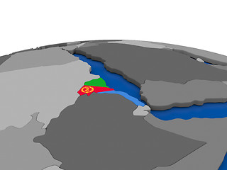 Image showing Eritrea on 3D globe