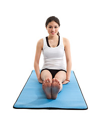 Image showing Asian woman exercising