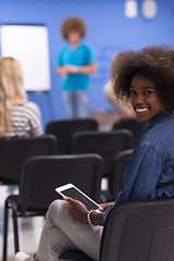 Image showing Portrait informal African American business woman