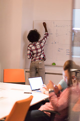 Image showing Multiethnic startup business team on meeting