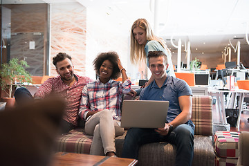 Image showing Multiethnic startup business team on meeting