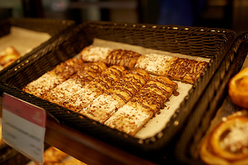 Image showing close up of buns at bakery