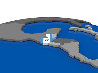 Image showing Guatemala on 3D globe