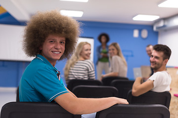 Image showing Portrait of young informal businessman