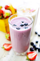 Image showing yogurt with berries