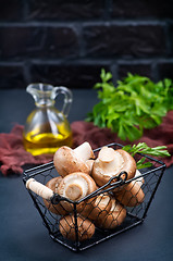 Image showing raw mushroom